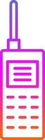 Walkie Talkie Line Gradient Icon vector