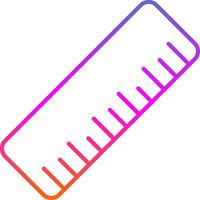 Rule Line Gradient Icon vector