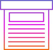 Storage Box Line Gradient Icon vector