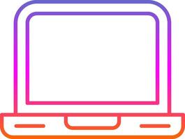 Laptop Line Gradient Icon vector