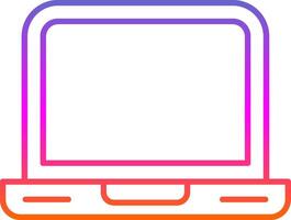 Laptop Line Gradient Icon vector