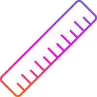 Ruler Line Gradient Icon vector