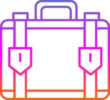 Suitcase Line Gradient Icon vector