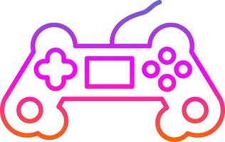 Game Controller Line Gradient Icon vector