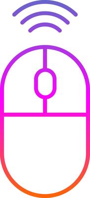 Wireless Mouse Line Gradient Icon