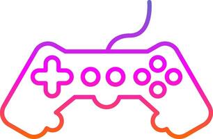 Game Line Gradient Icon vector