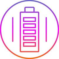 Battery Line Gradient Icon vector