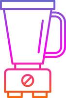 Mixer Blender Line Gradient Icon vector