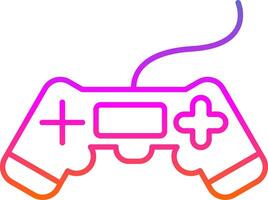 Video Game Line Gradient Icon vector