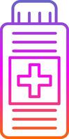 Syrup Line Gradient Icon vector