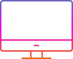 Secreen Line Gradient Icon vector