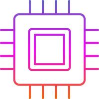 Circuit Board Line Gradient Icon vector