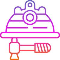 Hat Line Gradient Icon vector