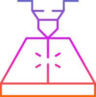 Laser Line Gradient Icon vector