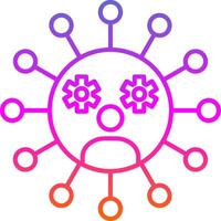 Social Network Line Gradient Icon vector