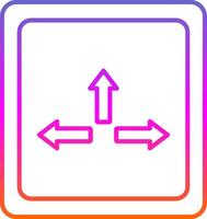 Resize Line Gradient Icon vector