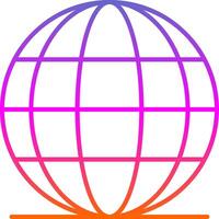 Worldwide Line Gradient Icon vector