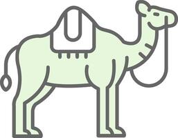 Camel Green Light Fillay Icon vector