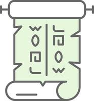 Papyrus Green Light Fillay Icon vector