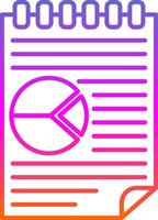 Accounting Line Gradient Icon vector