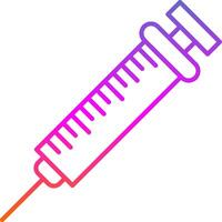 Injection Line Gradient Icon vector