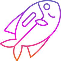 Surgeonfish Line Gradient Icon vector