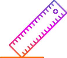 Ruler Line Gradient Icon vector