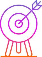 Target Line Gradient Icon vector