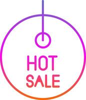 Hot offer Line Gradient Icon vector