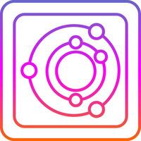 Radar Line Gradient Icon vector