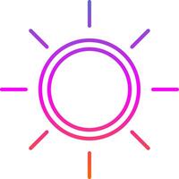 Sunny Line Gradient Icon vector