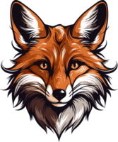 AI generated fox illustration isolated transparent background. png