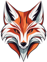 AI generated fox illustration isolated transparent background. png