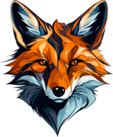 AI generated fox illustration isolated transparent background. png