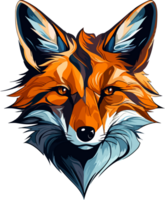 AI generated fox illustration isolated transparent background. png