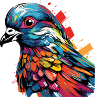 AI generated pigeon illustration isolated on transparent background. png