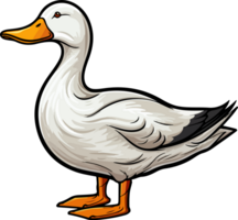 AI generated duck illustration isolated on transparent background. png