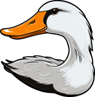 AI generated duck illustration isolated on transparent background. png