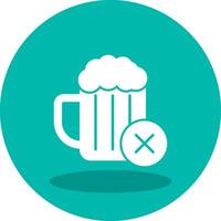 No Alcohol Vector Icon