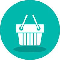 icono de vector de cesta de compras