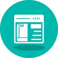 Online Book purchase Vector Icon