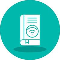 Wifi libro vector icono