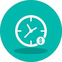 el tiempo es dinero vector icono