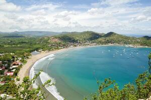 Top view of San Juan del Sur, Rivas, Nicaragua photo