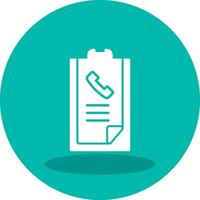 Call list History Vector Icon