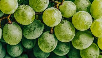 AI generated Backgroundof green grape,Generated Image photo