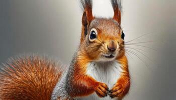 AI generated Portrait of squirrel,Generated Image photo