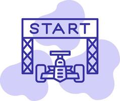 Starting Race  Vector Icon