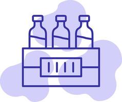 agua botellas vector icono