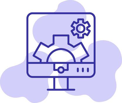 Computer Settings Vector Icon